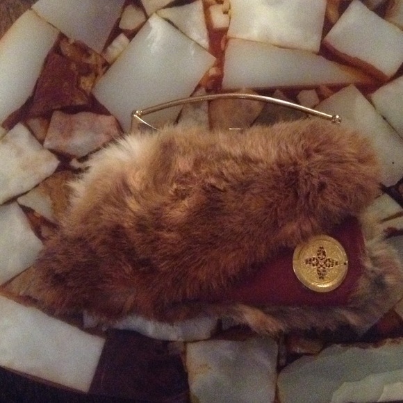 GENUINE FOX FUR VINTAGE HANDBAG