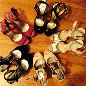 5 pairs of Brash heels