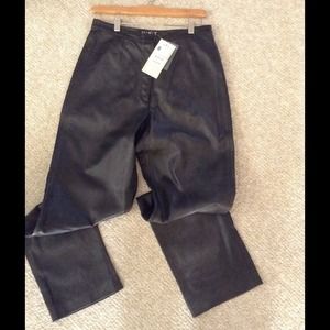 🎉REDUCED🎉 Genuine Leather Pants - Black