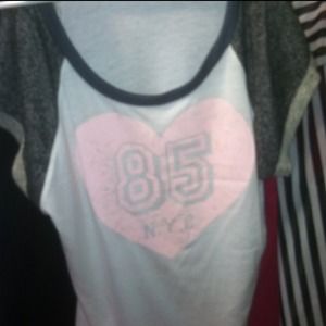 Heart varsity like shirt