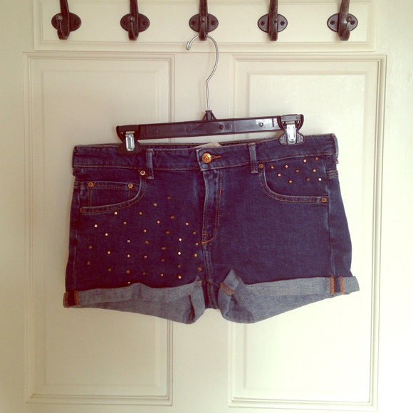 Studded denim