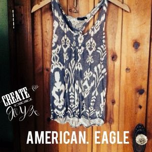 SOLD$$$Gray and white tank top