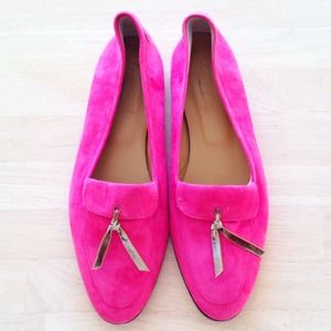 J. Crew Manhattan Pink Suede Loafers