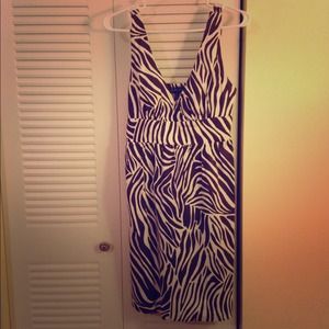 Jodi Kristopher brown zebra dress