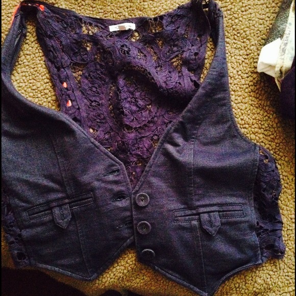 Navy blue vest