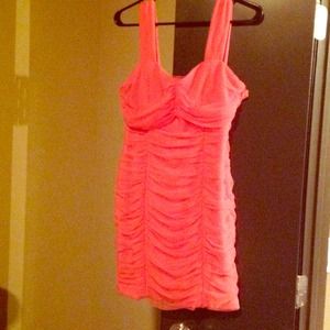 Hot pink dress