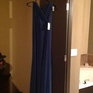 Teal long Von Vonni Dress