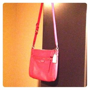 Hot pink coach bag