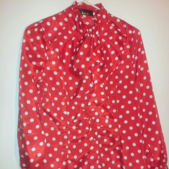 ♥♥GIFTED♥♥Polka dot blouse