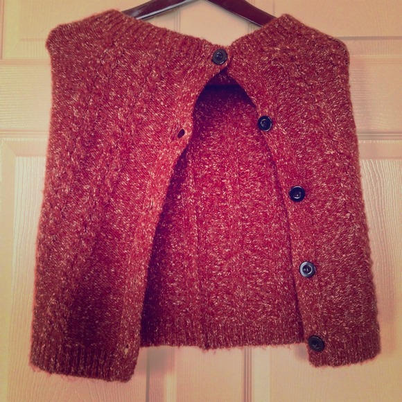 🎀🌸Burgundy Sweater Cape 🌸🎀