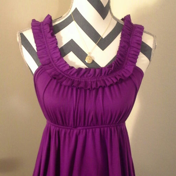 SOLD IN BUNDLE Ruffled Purple Dress