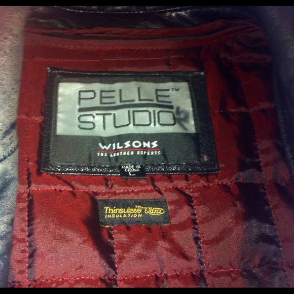 100% Real Leather Black Wilson's "AUTHENTIC" coat - Picture 2 of 4