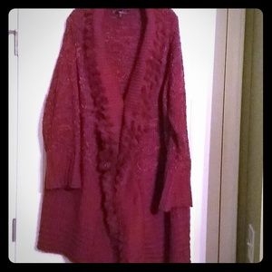Plus size long sweater