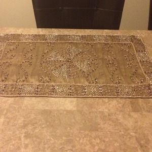 Beaded table cloth