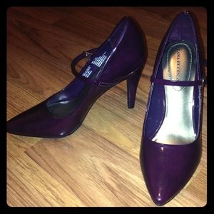 Dark purple heels
