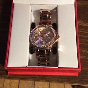 Rose gold watch