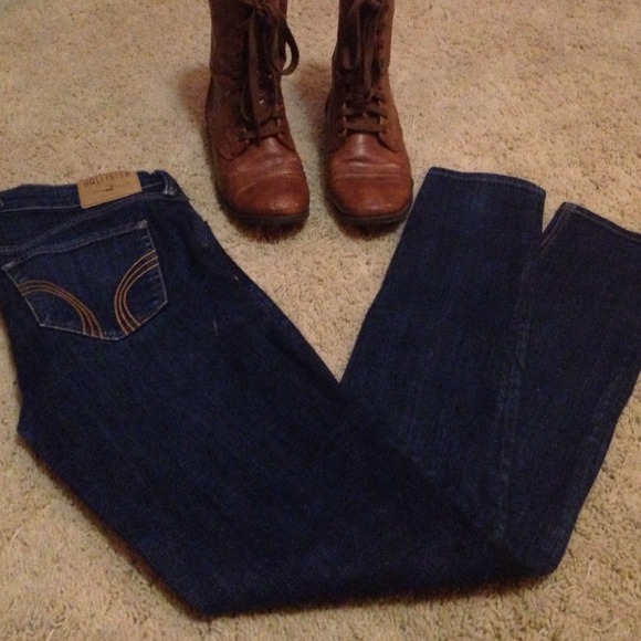 Darkwash Social Stretch Skinny from Hollister