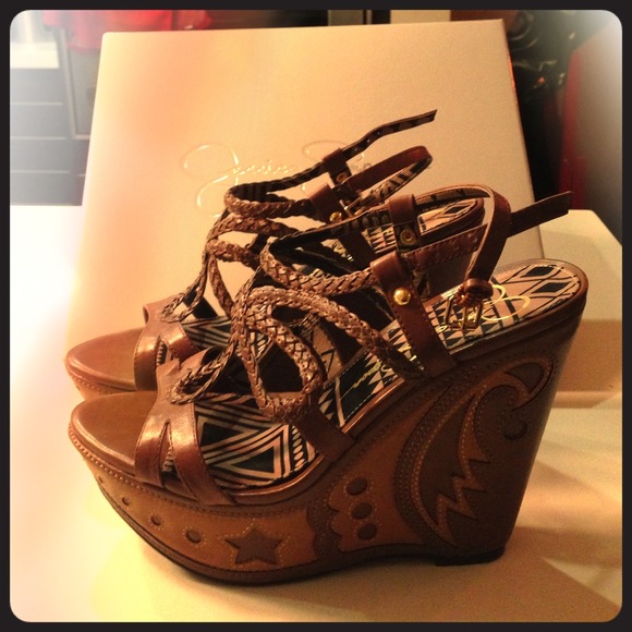 Jessica Simpson platform sandals