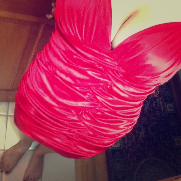 Sexy red dress