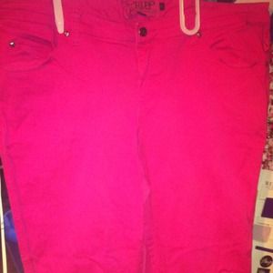 Hot pink skinny jeans size 22 plus size