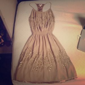 Parker Gold Detailed Dress