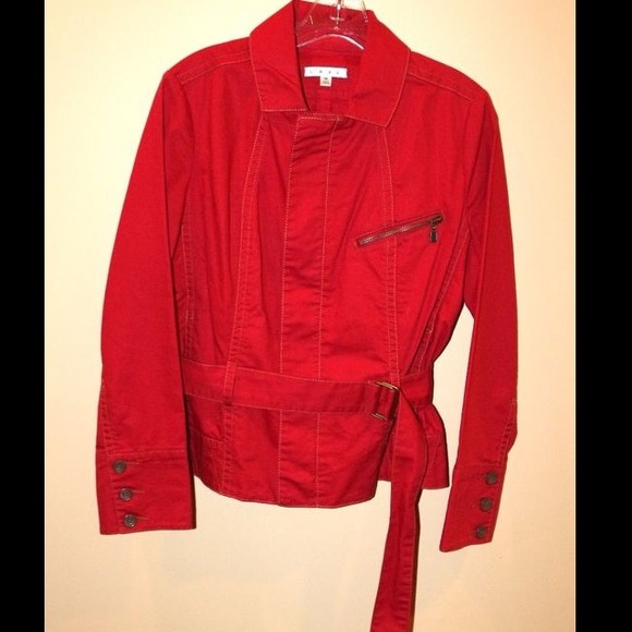 ❌❌SOLD - Red CAbi jacket. Excellent condition!