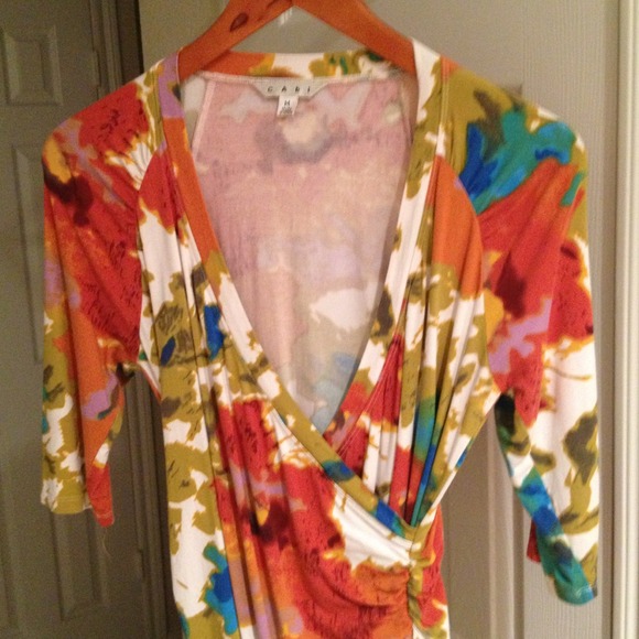 ❌❌SOLD - CAbi Floral CABi Blouse