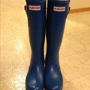 Dark Teal Hunter Boots.
