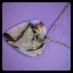 Guitar pick necklace