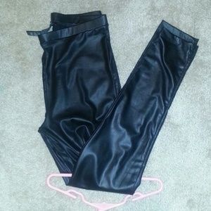 Leather leggings