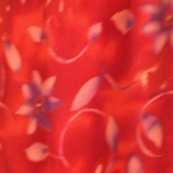 Red Scoop Neck Dress - Picture 3 of 3