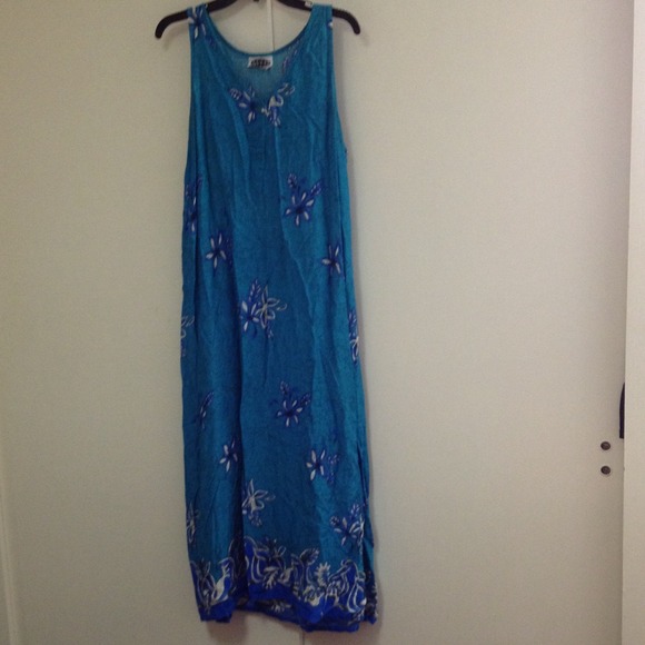 That's the Hawaiian in me blue maxi