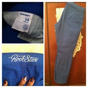 Cobalt blue skinny jeans