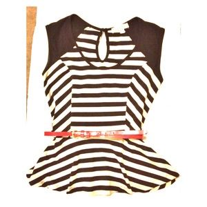 🎉Host Pick🎉Monteau Belted Peplum Top