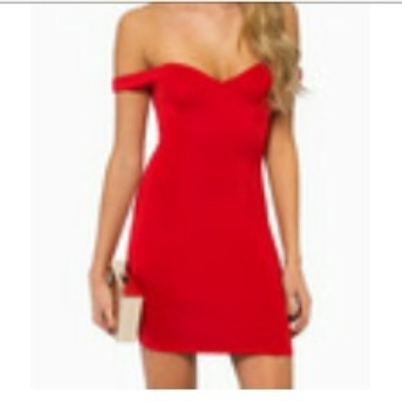 tobi red dress