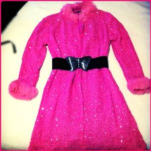 SPARKLY PINK COAT