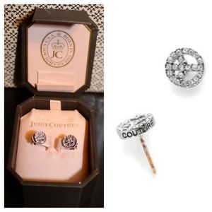 Juicy Couture Peace Sign Stud Earrings