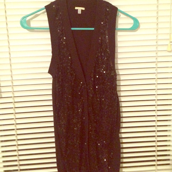 Sequin button down vest!!!