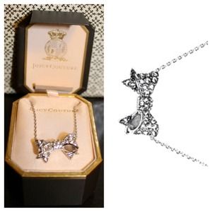 Juicy Couture Pave Bow Necklace