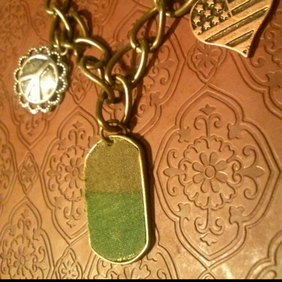 Peace, Pride, and Hearts Vintage inspired bracelet