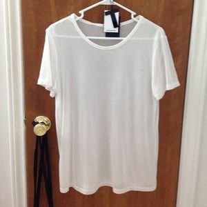 T by alexander wang white tee