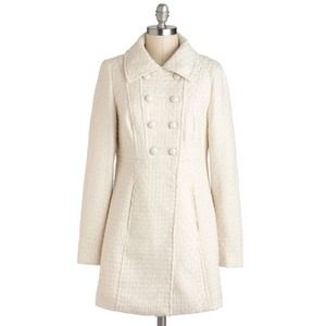 Tulle Vintage White Military Coat