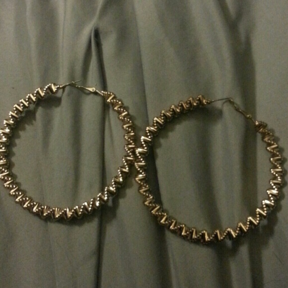 Gold hoop earrings