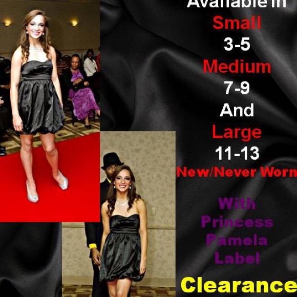 👑Black Satin Like Dress - Large (Clearance) - Picture 3 of 4