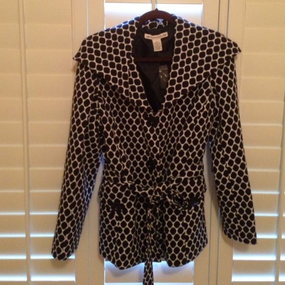 Black and white cotton/poly jacket
