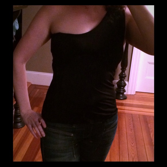 LOFT Tops - *SOLD* Ann Taylor Loft asymmetrical top.