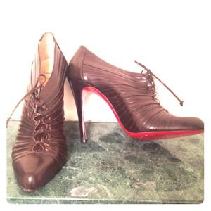 Christian Louboutin lace-up booties