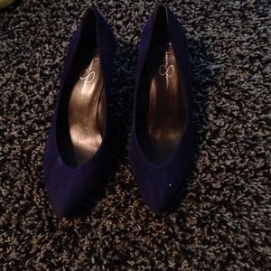 Jessica Simpson blue heels