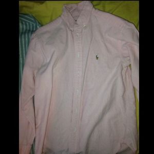 💕NEVER WORN💕 Pink Ralph Lauren Button up