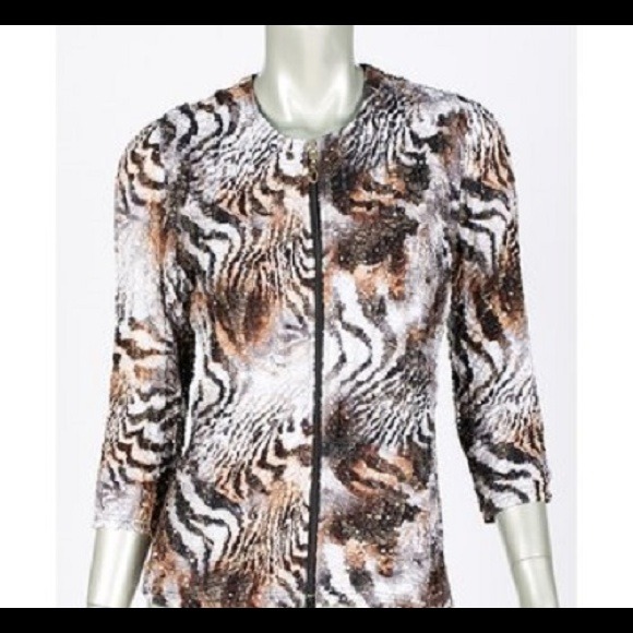 Joseph Ribkoff zip blouse